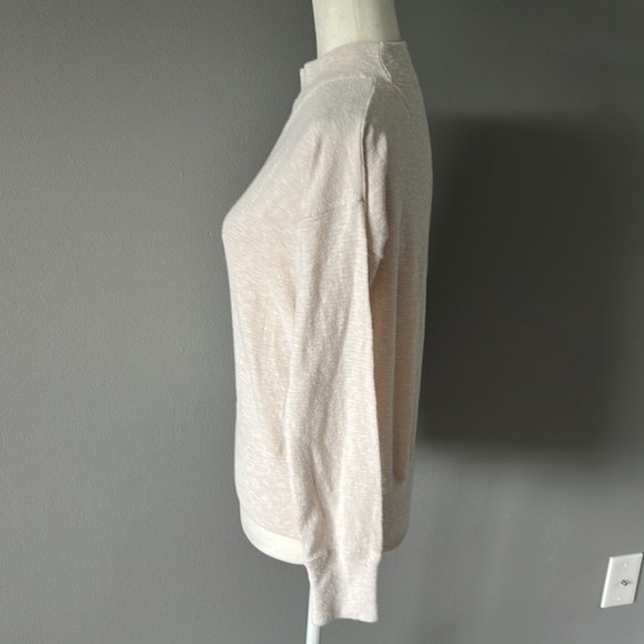 Madewell Mockneck Cream Knit Pullover Sweater - Picture 4 of 10